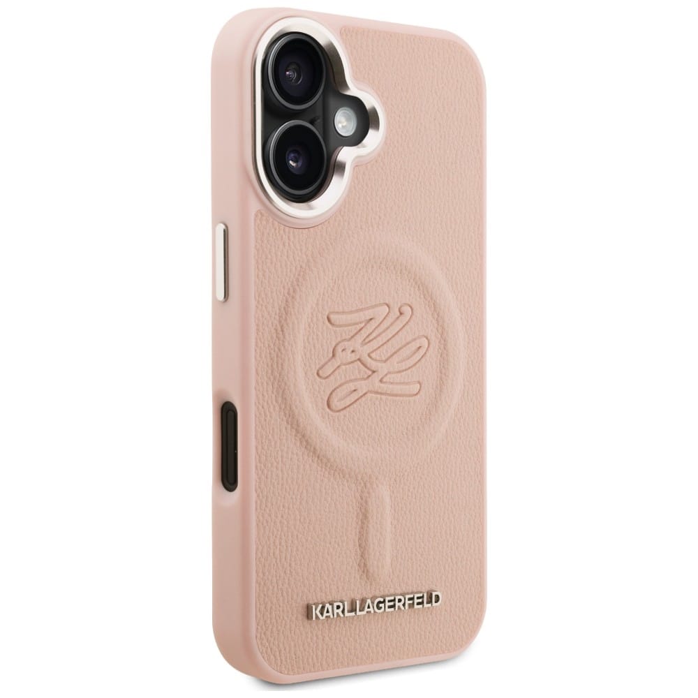 Karl Lagerfeld Initial & Metal Logo MagSafe - θήκη για Apple iPhone 16 - Ροζ - Image 4