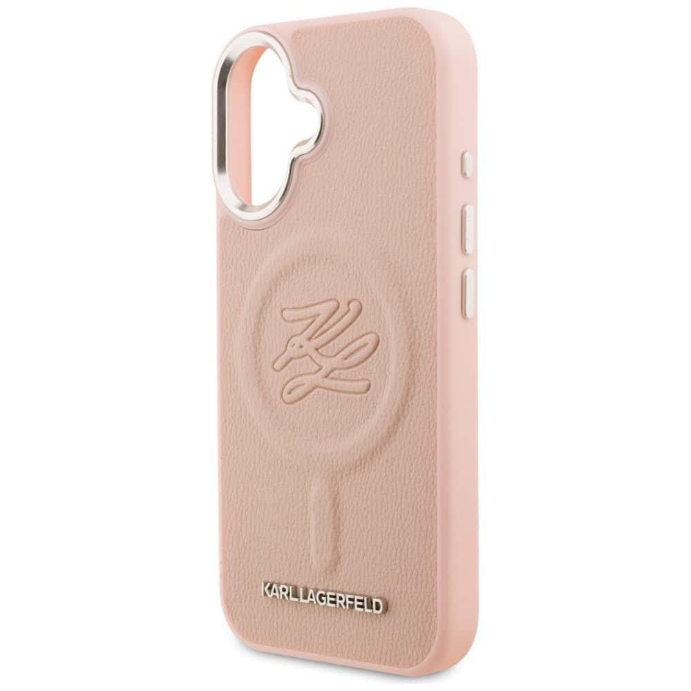 Karl Lagerfeld Initial & Metal Logo MagSafe - θήκη για Apple iPhone 16 - Ροζ - Image 6