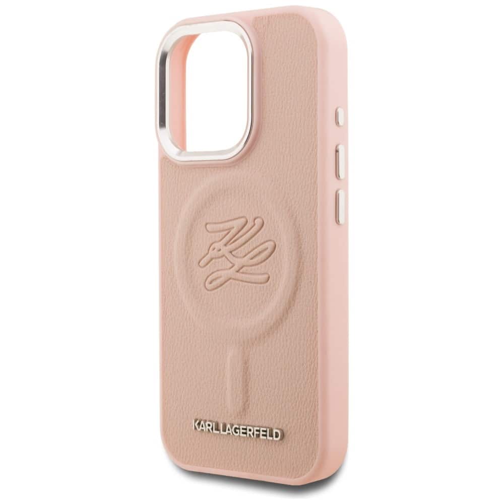 Karl Lagerfeld Initial & Metal Logo MagSafe - θήκη για Apple iPhone 16 Pro Max - Ροζ - Image 6