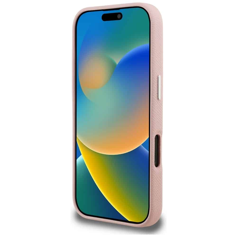 Karl Lagerfeld FW Grained Signature Logo - θήκη για Apple iPhone 16 Pro - Ροζ - Image 5