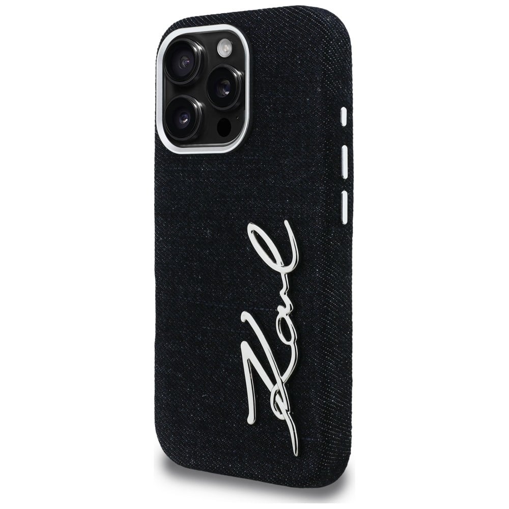 Karl Lagerfeld Signature Denim - θήκη για Apple iPhone 16 Pro Max - Μαύρο - Image 2