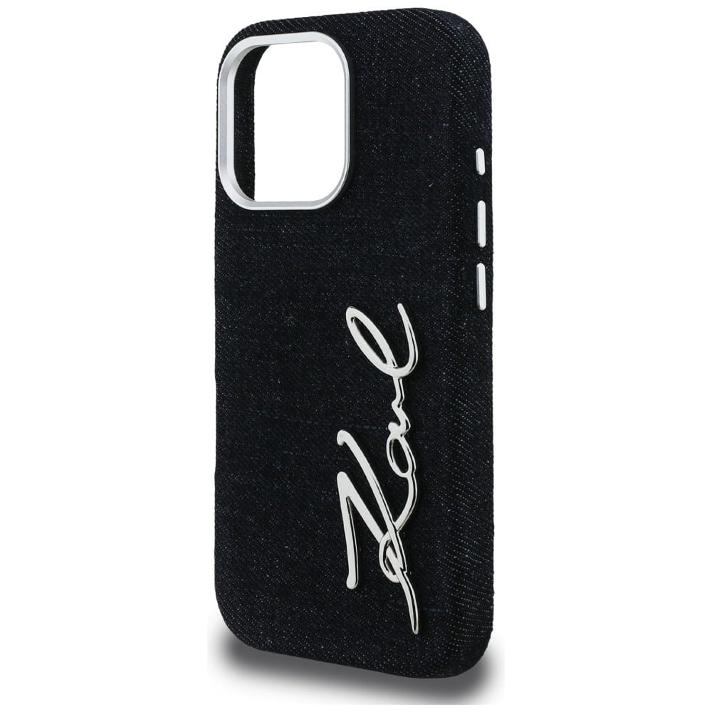 Karl Lagerfeld Signature Denim - θήκη για Apple iPhone 16 Pro Max - Μαύρο - Image 6