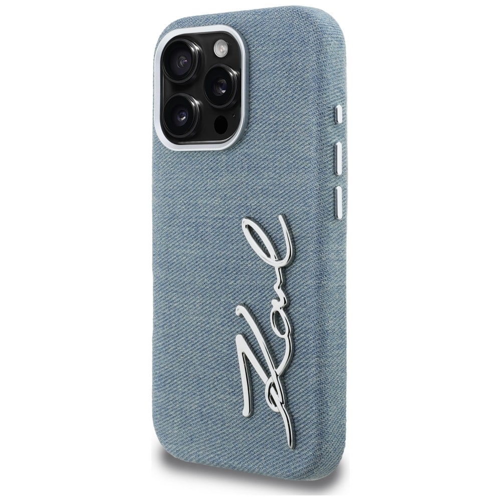 Karl Lagerfeld Signature Denim - θήκη για Apple iPhone 16 Pro Max - Μπλε - Image 2