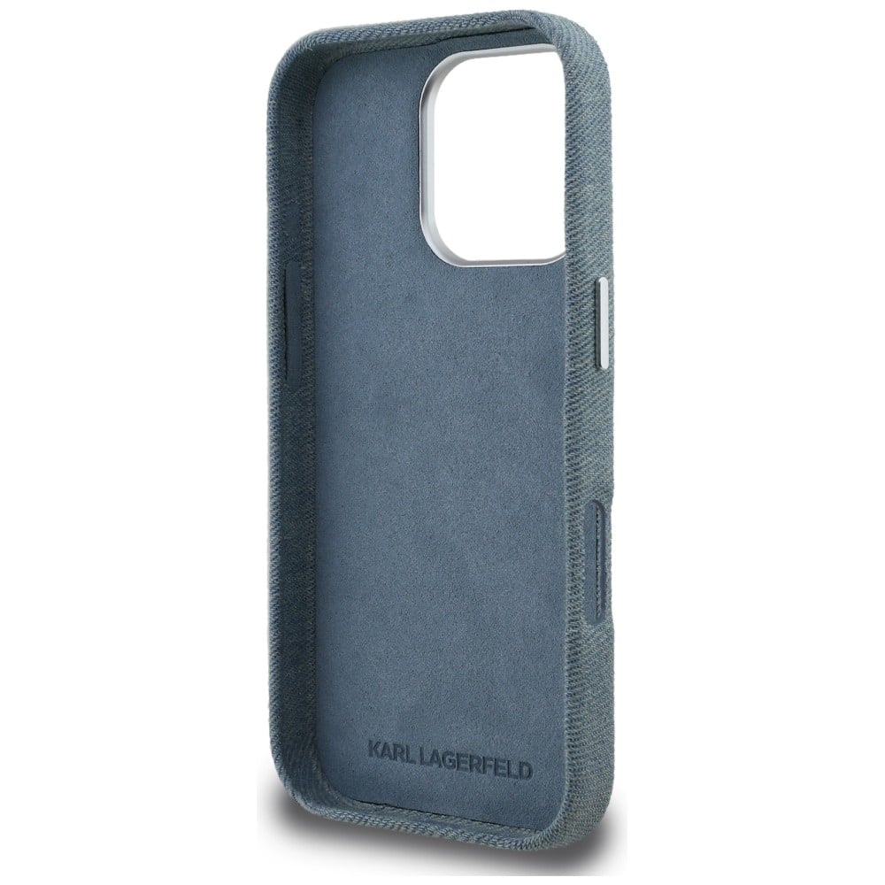 Karl Lagerfeld Signature Denim - θήκη για Apple iPhone 16 Pro Max - Μπλε - Image 7