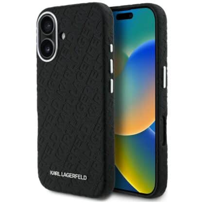 Karl Lagerfeld FW Stamped Karl - θήκη για Apple iPhone 16 - Μαύρο