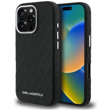 Karl Lagerfeld FW Stamped Karl - θήκη για Apple iPhone 16 Pro - Μαύρο