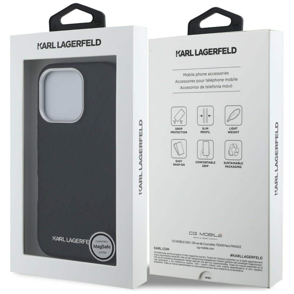 Karl Lagerfeld FW Stamped Karl - θήκη για Apple iPhone 16 Pro - Μαύρο - Image 8