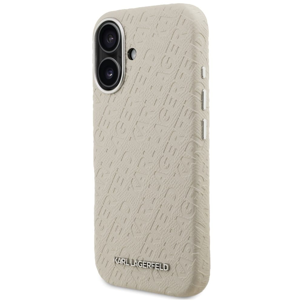 Karl Lagerfeld FW Stamped Karl - θήκη για Apple iPhone 16 - Μπεζ - Image 2
