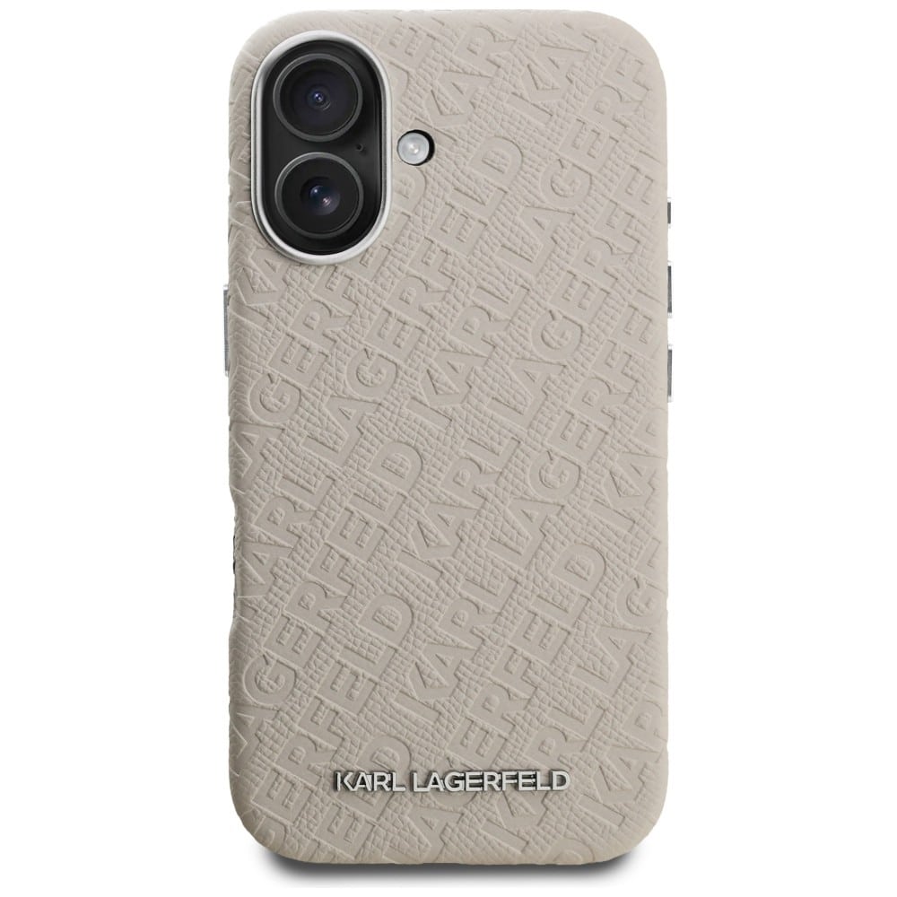Karl Lagerfeld FW Stamped Karl - θήκη για Apple iPhone 16 - Μπεζ - Image 3