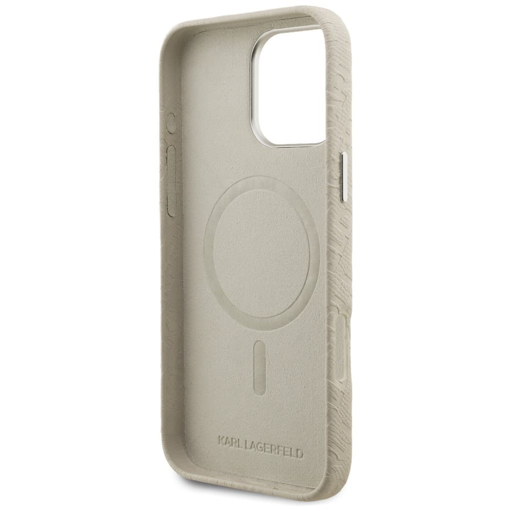 Karl Lagerfeld FW Stamped Karl - θήκη για Apple iPhone 16 Pro - Μπεζ - Image 7