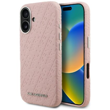 Karl Lagerfeld FW Stamped Karl - θήκη για Apple iPhone 16 - Ροζ