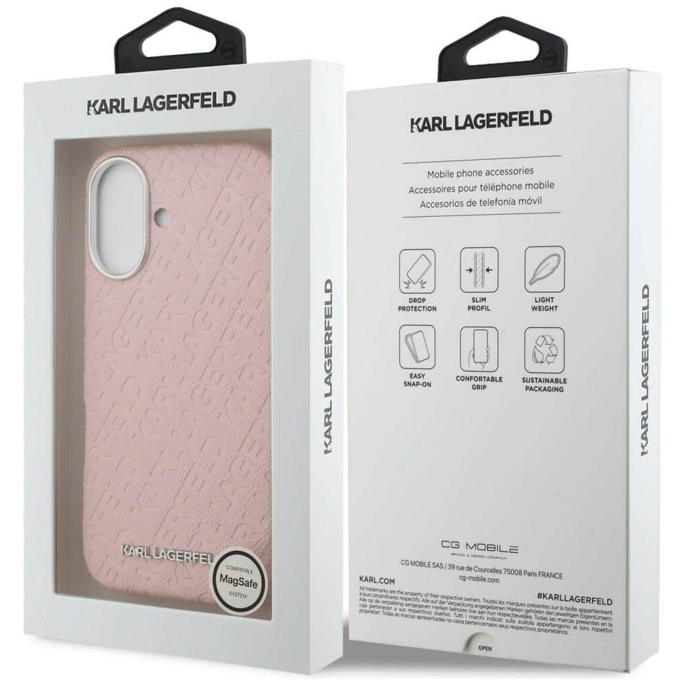 Karl Lagerfeld FW Stamped Karl - θήκη για Apple iPhone 16 - Ροζ - Image 8