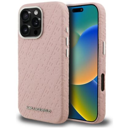 Karl Lagerfeld FW Stamped Karl - θήκη για Apple iPhone 16 Pro - Ροζ