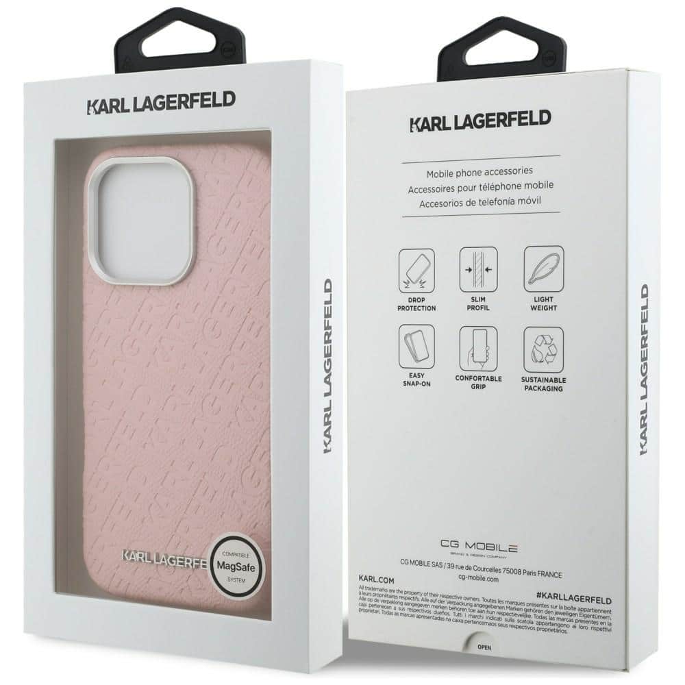 Karl Lagerfeld FW Stamped Karl - θήκη για Apple iPhone 16 Pro Max - Ροζ - Image 8