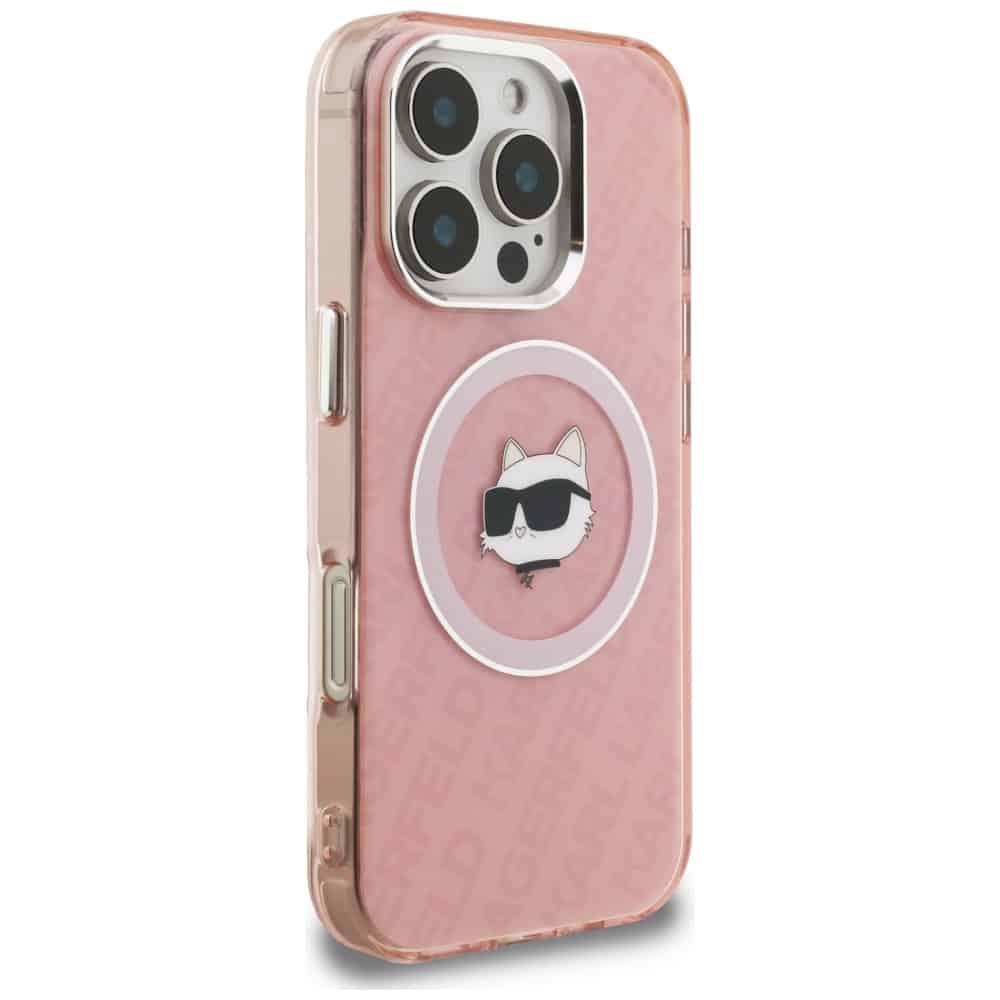 Karl Lagerfeld IML Choupette Head Logo - θήκη για Apple iPhone 16 Pro - Ροζ - Image 4