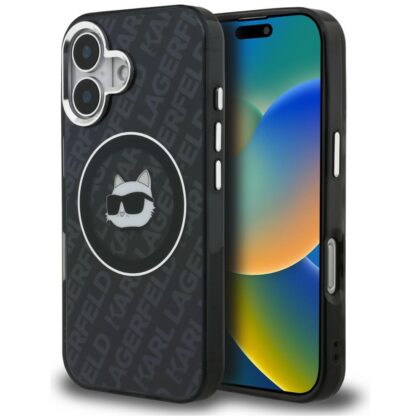 Karl Lagerfeld IML Choupette Head Logo - θήκη για Apple iPhone 16 - Μαύρο