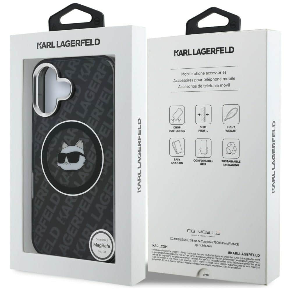 Karl Lagerfeld IML Choupette Head Logo - θήκη για Apple iPhone 16 - Μαύρο - Image 8