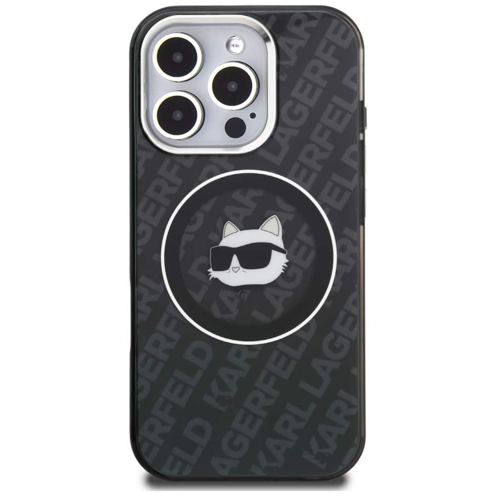 Karl Lagerfeld IML Choupette Head Logo - θήκη για Apple iPhone 16 Pro - Μαύρο - Image 3