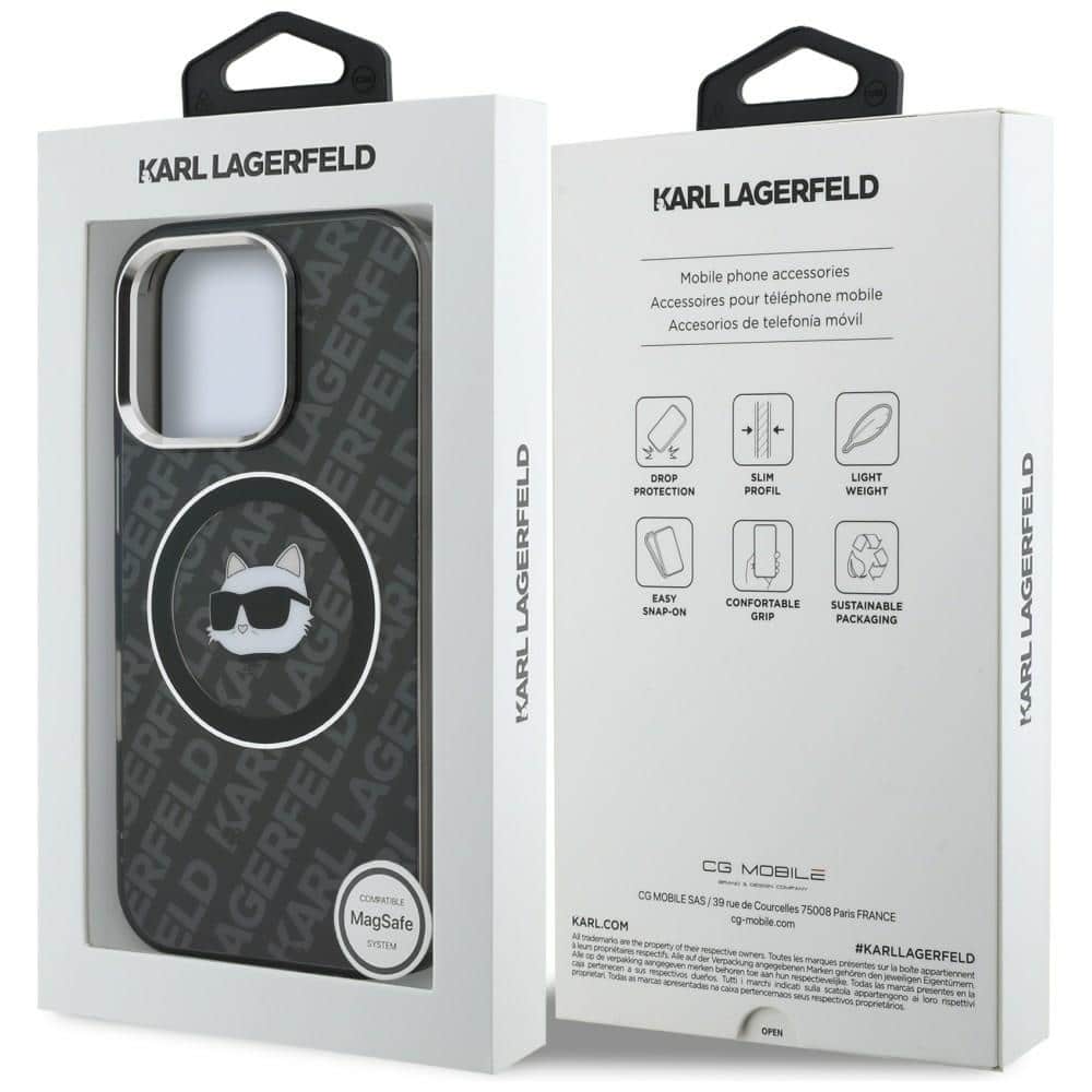 Karl Lagerfeld IML Choupette Head Logo - θήκη για Apple iPhone 16 Pro Max - Μαύρο - Image 8