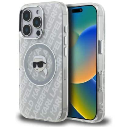 Karl Lagerfeld IML Karl Head Logo - θήκη για Apple iPhone 16 Pro - Γκρι