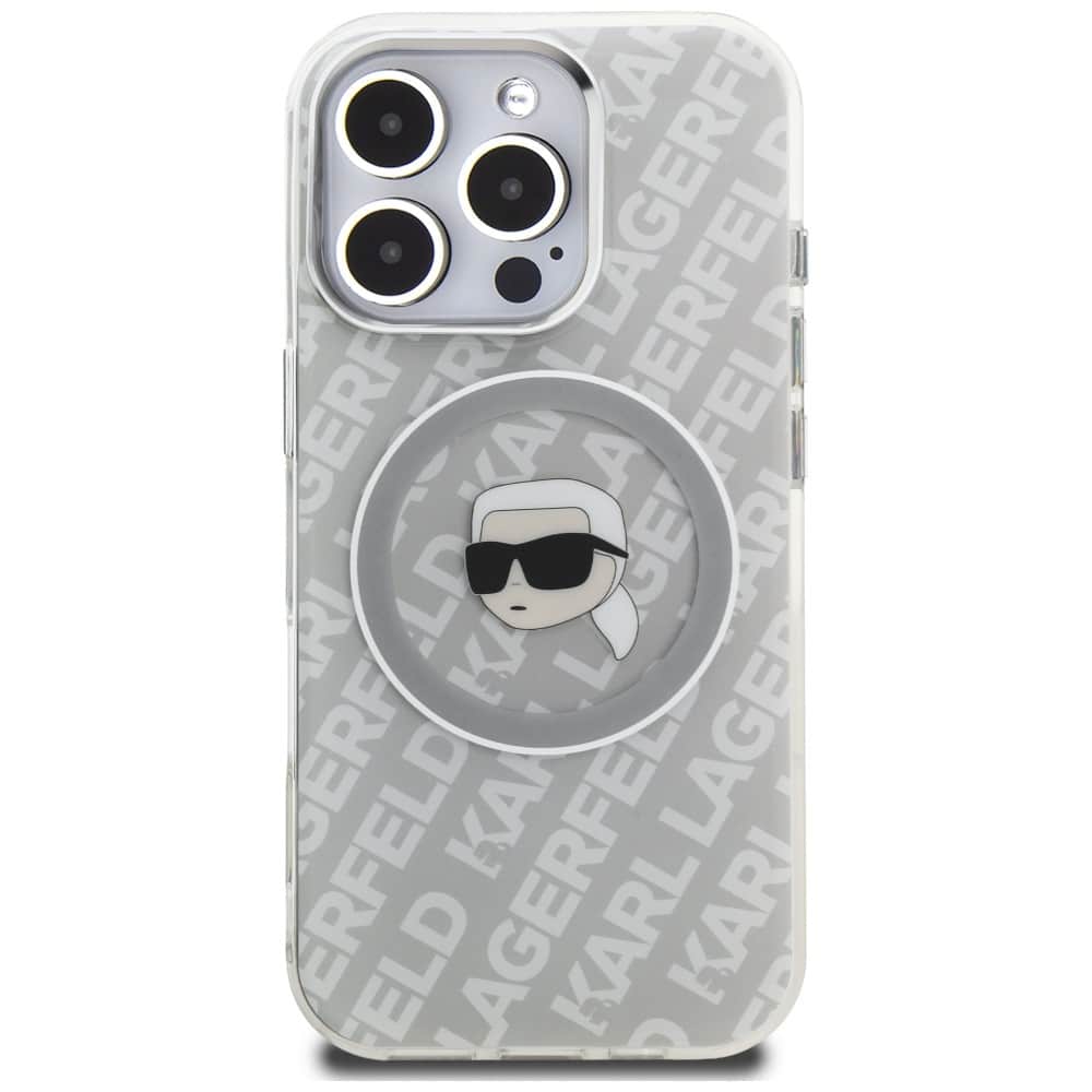 Karl Lagerfeld IML Karl Head Logo - θήκη για Apple iPhone 16 Pro - Γκρι - Image 3