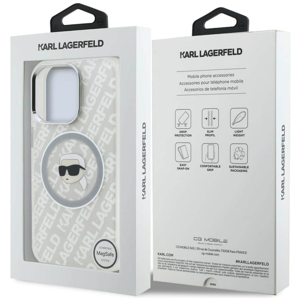 Karl Lagerfeld IML Karl Head Logo - θήκη για Apple iPhone 16 Pro - Γκρι - Image 8