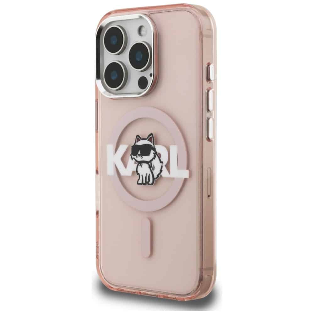 Karl Lagerfeld IML Choupette Head Sketch - θήκη για Apple iPhone 16 Pro - Ροζ - Image 2