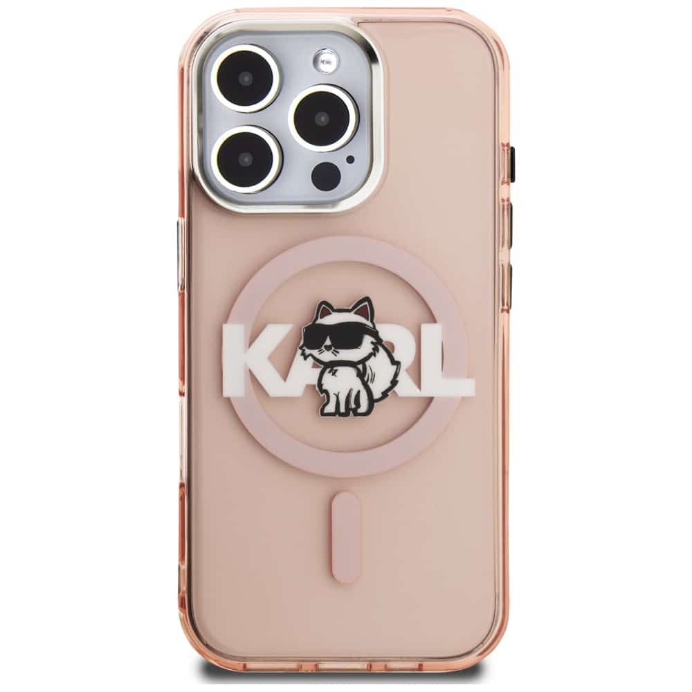 Karl Lagerfeld IML Choupette Head Sketch - θήκη για Apple iPhone 16 Pro - Ροζ - Image 3