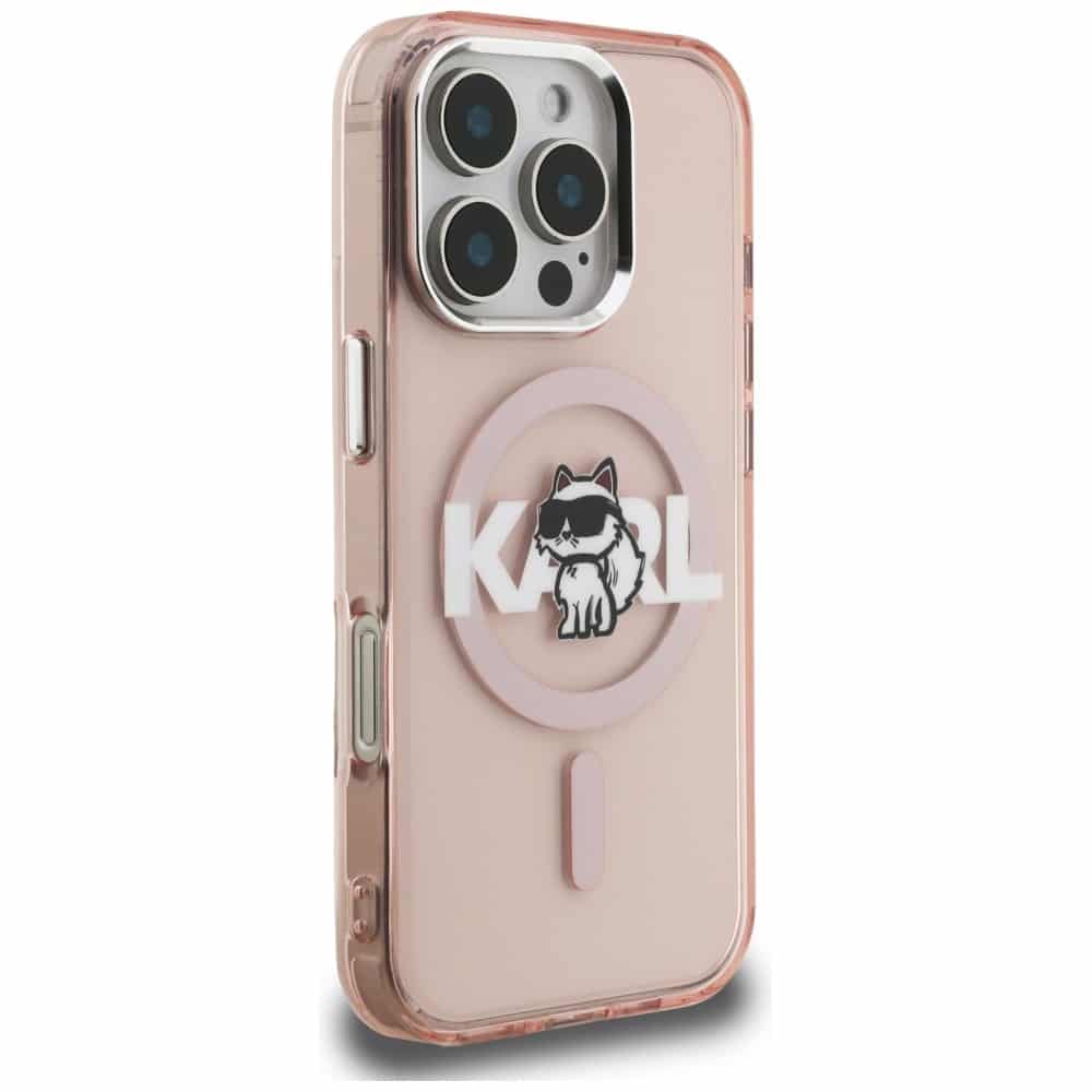 Karl Lagerfeld IML Choupette Head Sketch - θήκη για Apple iPhone 16 Pro - Ροζ - Image 4