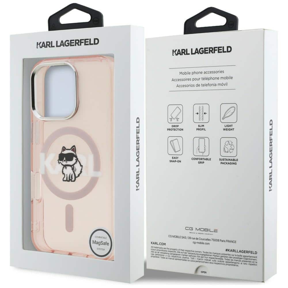 Karl Lagerfeld IML Choupette Head Sketch - θήκη για Apple iPhone 16 Pro - Ροζ - Image 8