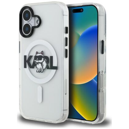 Karl Lagerfeld IML Choupette Head Sketch - θήκη για Apple iPhone 16 - Διάφανο