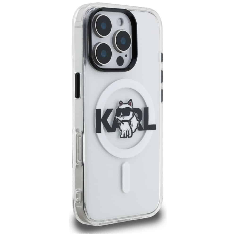 Karl Lagerfeld IML Choupette Head Sketch - θήκη για Apple iPhone 16 Pro - Διάφανο - Image 4