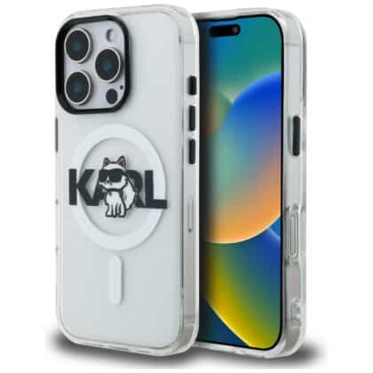 Karl Lagerfeld IML Choupette Head Sketch - θήκη για Apple iPhone 16 Pro Max - Διάφανο