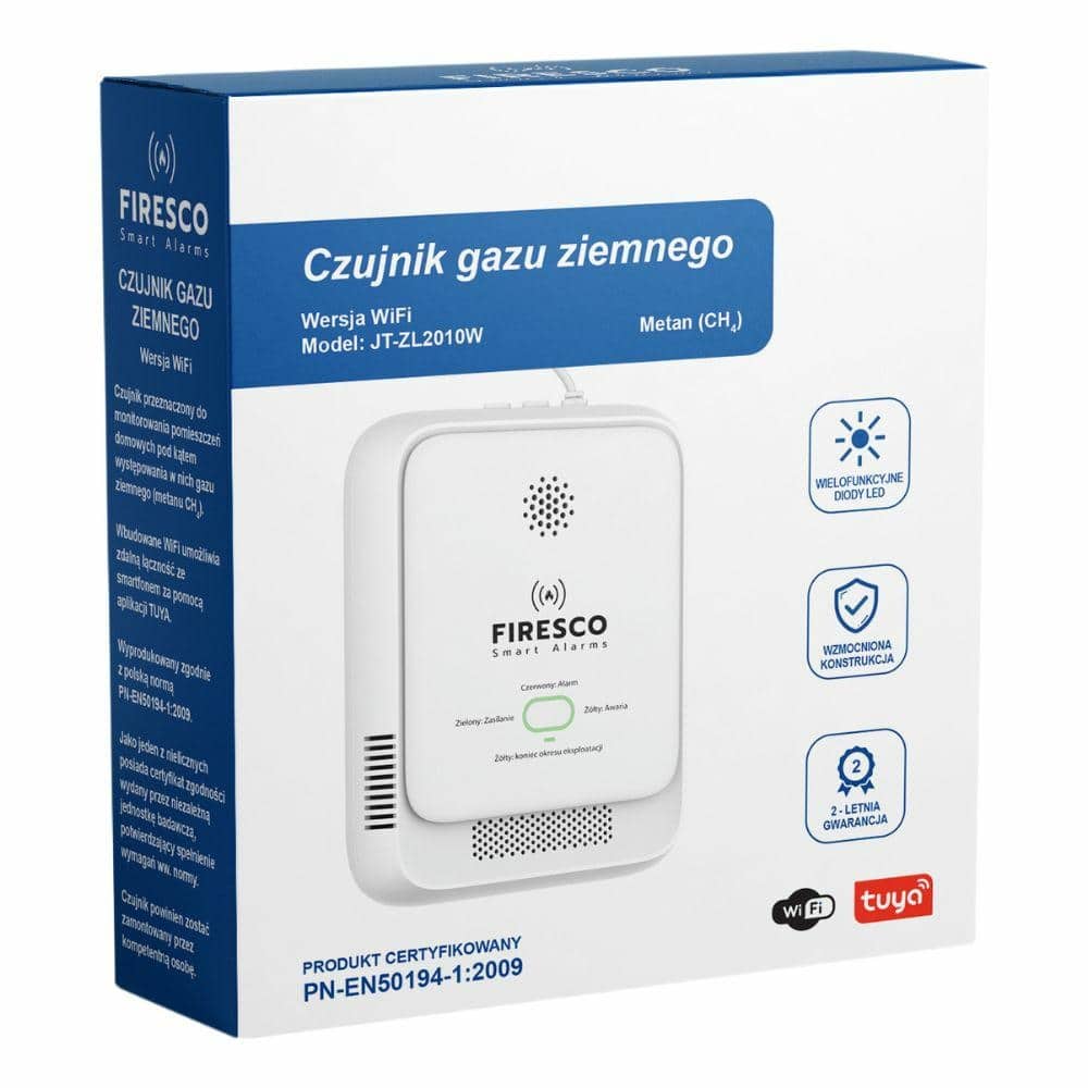 Αισθητήρας φυσικού αερίου (μεθάνιο) Firesco JT-ZL2010W Wi-Fi Tuya Smart Life - Image 5