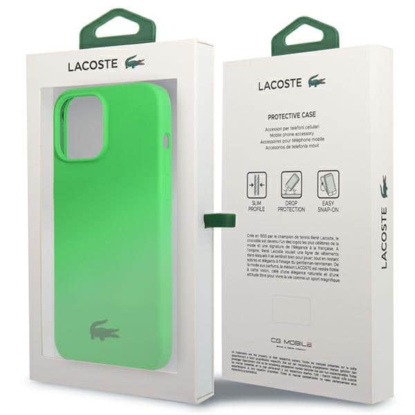 Lacoste Σιλικόνη - θήκη για Apple iPhone 13 Pro Max - Πράσινο - Image 8