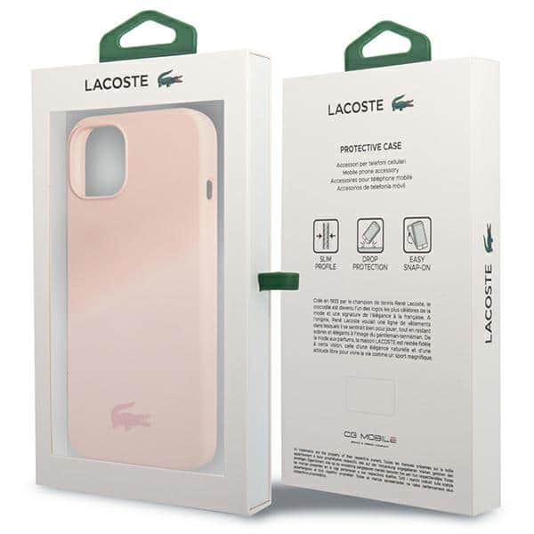 Lacoste LCHCP13SSI iPhone 13 mini 5,4" ροζ σκληρή σιλικόνη - Image 8