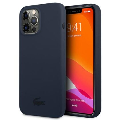 Lacoste LCHCP13XSV Σκληρή θήκη σιλικόνης για iPhone 13 Pro Max 6,7" σε μπλε σκούρο χρώμα