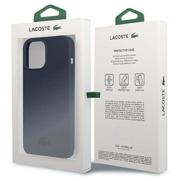 Lacoste LCHCP13XSV Σκληρή θήκη σιλικόνης για iPhone 13 Pro Max 6,7" σε μπλε σκούρο χρώμα - Image 8