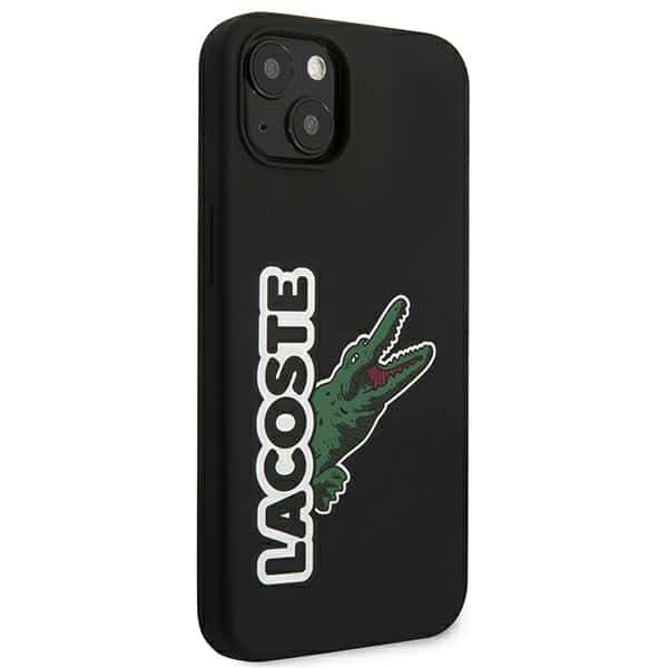 Lacoste LCHC13SSHK iPhone 13 mini 5,4" μαύρη σκληρή θήκη με κεφαλή σιλικόνης σε σχήμα κροκόδειλου - Image 4