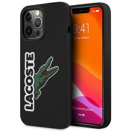 Lacoste Silicone Head Crocodile - θήκη για Apple iPhone 13 Pro - Μαύρο