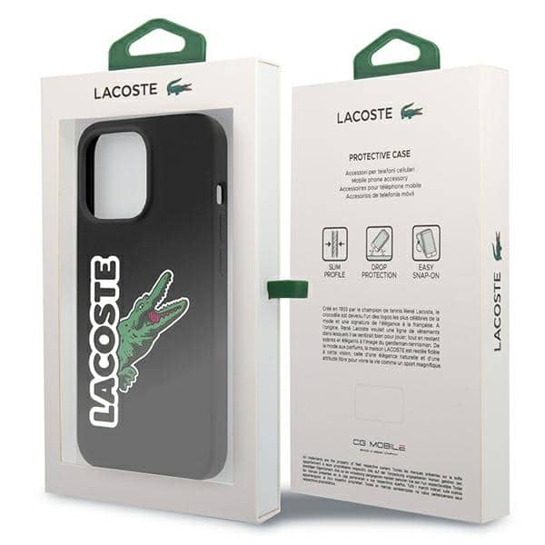 Lacoste Silicone Head Crocodile - θήκη για Apple iPhone 13 Pro - Μαύρο - Image 8