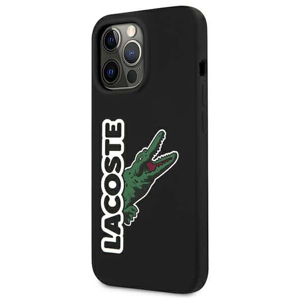 Lacoste LCHC13XSHK iPhone 13 Pro Max 6,7" μαύρη σκληρή θήκη με κεφαλή σιλικόνης σε σχήμα κροκόδειλου - Image 2