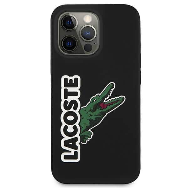 Lacoste LCHC13XSHK iPhone 13 Pro Max 6,7" μαύρη σκληρή θήκη με κεφαλή σιλικόνης σε σχήμα κροκόδειλου - Image 3