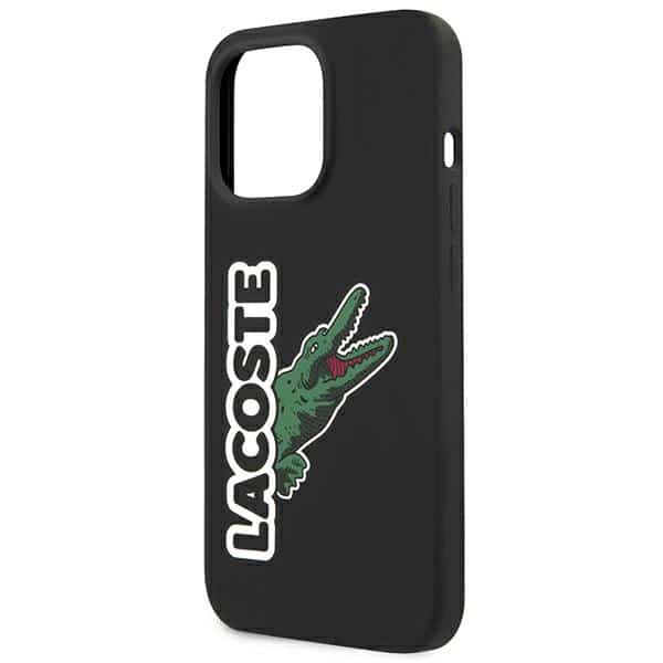 Lacoste LCHC13XSHK iPhone 13 Pro Max 6,7" μαύρη σκληρή θήκη με κεφαλή σιλικόνης σε σχήμα κροκόδειλου - Image 6