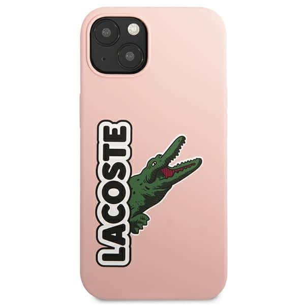 Lacoste LCHC13MSHI iPhone 13 6,1" ροζ σκληρή θήκη σιλικόνης με κεφαλή κροκόδειλου - Image 3