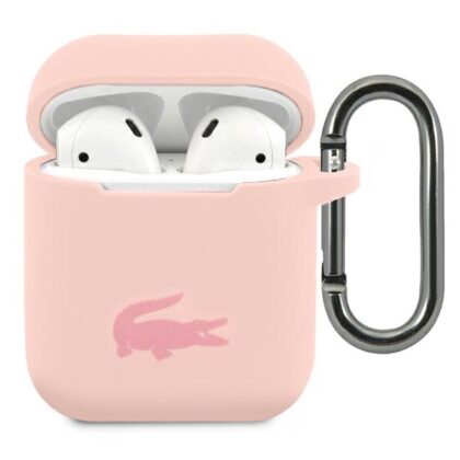 Κάλυμμα AirPods Lacoste LCA2SI ροζ σιλικόνης