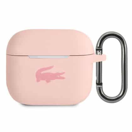 Θήκη για AirPods 3 Lacoste LCA3SI ροζ σιλικόνης