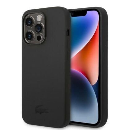 Lacoste Σιλικόνη Plain - θήκη για Apple iPhone 14 Pro - Μαύρο