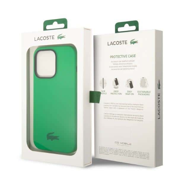 Lacoste LCHCP14XSN Σκληρή θήκη για iPhone 14 Pro Max 6,7" σε πράσινο χρώμα με σιλικόνη - Image 7