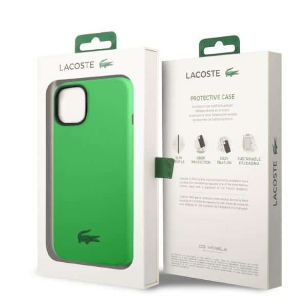 Lacoste Σιλικόνη Plain - θήκη για Apple iPhone 14 Plus / 15 - Πράσινο - Image 8